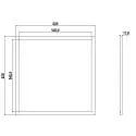 Panneau à LED STANDARD RGBNW 940 - 620x620MM 4 canaux, RGBW, bloc d'alimentation exclusif
