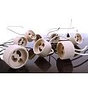 Douille GU10 GU10 / 15CM CABLE avec câble ouvert, blanche