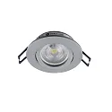 Deko-Light Plafonnier encastré SAMSOLA rond, pivotant GU10 / GU5.3, aluminium mat gradable