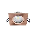 Deko-Light Plafonnier encastré SAMSOLA angulaire, pivotant GU10 / GU5.3, cuivre gradable