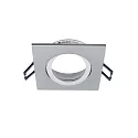 ceiling recessed luminaire SAMSOLA square, swivelling GU10 / GU5.3, aluminum matt dimmable