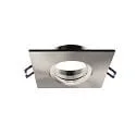 Projecteur encastré SAMSOLA MAX angulaire, pivotant IP20, argent brossé gradable