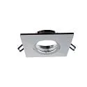 Projecteur encastré SAMSOLA MAX angulaire, pivotant IP20, scintillant, argent gradable