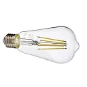 Ampoule Edison forme d'ampoule MASTER VALUE ST64 CLEAR E27 5,9W 806lm 2700K CRI 90 gradable
