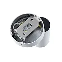 reading lamp CAN TILT ROUND round, with switch, cardanic swivelling GU10 IP20, white 