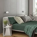 reading lamp CAN TILT ROUND round, with switch, cardanic swivelling GU10 IP20, white 