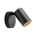 Deko-Light reading lamp CAN TILT ROUND round, with switch, cardanic swivelling GU10 IP20, black 