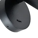 Deko-Light reading lamp CAN TILT ROUND round, with switch, cardanic swivelling GU10 IP20, black 
