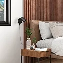 Deko-Light reading lamp CAN TILT ROUND USB round, with switch, with USB charging function, cardanic swivelling GU10 IP20, black 