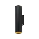 Deko-Light wall luminaire CAN UP & DOWN up / down, 2 flames, rigid GU10 IP20, black