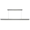 Luminaire à suspension OFFICE THREE haut bas, pour VDU, contrôlable par DALI IP20, aluminium blanc gradable