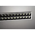 Deko-Light Luminaire à suspension OFFICE THREE haut bas, pour VDU, contrôlable par DALI IP20, blanche gradable