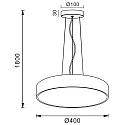 Deko-Light Luminaire à suspension MENKAR 40 IP20, marron café