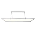 pendant luminaire LED PANEL square IP40, white aluminum dimmable