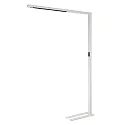 Lampadaire OFFICE THREE STANDARD MOTION haut bas, avec capteur, avec variateur tactile IP20, blanc trafic gradable