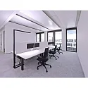 floor lamp OFFICE THREE PRO MOTION up / down, with sensor, tunable white IP20, traffic white dimmable