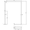 floor lamp OFFICE THREE PRO MOTION up / down, with sensor, tunable white IP20, traffic white dimmable