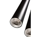 Deko-Light pendant luminaire SLIM DIM 3 flames, long, UGR < 19 IP20, deep black dimmable