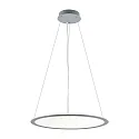 Deko-Light Luminaire à suspension rond IP40, gris, transparent gradable