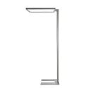 Lampadaire OFFICE ONE haut bas, pour VDU, avec variateur tactile IP20, aluminium blanc gradable