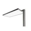 Deko-Light Lampadaire OFFICE ONE haut bas, pour VDU, avec variateur tactile IP20, aluminium blanc gradable