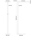 Deko-Light Lampadaire OFFICE ONE MOTION UP AND DOWN pour VDU, avec capteur, avec variateur tactile IP20, aluminium blanc gradable