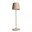 Lampe de table à accu CANIS CCT Switch, avec variateur tactile, sans chargeur IP65, beige, mat gradable