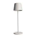 Lampe de table à accu CANIS CCT Switch, avec variateur tactile, sans chargeur IP65, mat, blanc trafic gradable