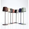 Deko-Light Lampe de table à accu CANIS CCT Switch, avec variateur tactile, sans chargeur IP65, mat, blanc trafic gradable