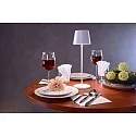 Deko-Light Lampe de table à accu CANIS CCT Switch, avec variateur tactile, sans chargeur IP65, mat, blanc trafic gradable
