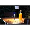Deko-Light Lampe de table à accu CANIS CCT Switch, avec variateur tactile, sans chargeur IP65, mat, blanc trafic gradable