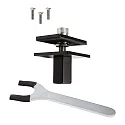 Deko-Light Lampe de table OFFICE THREE STANDARD MOTION haut bas, avec capteur, avec variateur tactile IP20, noir profond gradable