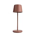Lampe de table à accu CANIS MINI CCT Switch, avec variateur tactile, sans chargeur IP65, mat, terre cuite gradable