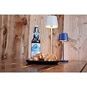 Deko-Light Lampe de table à accu CANIS MINI CCT Switch, avec variateur tactile, sans chargeur IP65, mat, bleu cobalt gradable