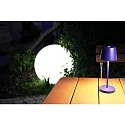 Deko-Light Lampe de table à accu CANIS MINI CCT Switch, avec variateur tactile, sans chargeur IP65, mat, bleu cobalt gradable
