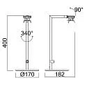Deko-Light table lamp CAN TILT BASE MIX'N MATCH 1/3 with switch, without shade, with plug GU10 IP20, white 