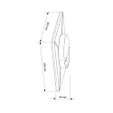 Deko-Light Applique et plafonnier MENSAE avec capteur IP54, gris foncé, laiteux