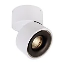 Deko-Light Luminaire de plafond UNI II TILT à 1 flamme, pivotant à la cardan IP20, blanche gradable
