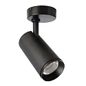 Luminaire de plafond LUCEA TILT 15 CCT Switch, réglable IP20, transparent, noir profond gradable