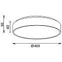 Deko-Light Applique et plafonnier MENKAR 40 rond, CCT Switch, direct / indirect IP20, argent brossé gradable