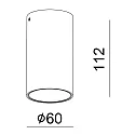 Downlight CAN BATH cylindrique, rigide GU10 IP44, blanche