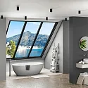 Deko-Light Downlight CAN BATH cylindrique, rigide GU10 IP44, noir