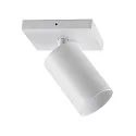 Luminaire de plafond CAN TILT SQUARE 11CM à 1 flamme, angulaire, pivotant à la cardan GU10 IP20, blanche