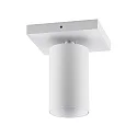 Luminaire de plafond CAN TILT SQUARE 11CM à 1 flamme, angulaire, pivotant à la cardan GU10 IP20, blanche