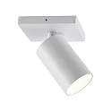 Luminaire de plafond CAN TILT SQUARE 11CM à 1 flamme, angulaire, pivotant à la cardan GU10 IP20, blanche