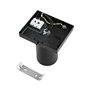 Deko-Light Luminaire de plafond CAN TILT SQUARE 11CM à 1 flamme, angulaire, pivotant à la cardan GU10 IP20, noir
