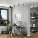 Deko-Light Luminaire de plafond CAN TILT SQUARE 11CM à 1 flamme, angulaire, pivotant à la cardan GU10 IP20, noir