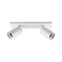 Deko-Light ceiling luminaire CAN TILT SQUARE 30.5CM 2 flames, square, cardanic swivelling GU10 IP20, white