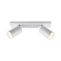 Deko-Light ceiling luminaire CAN TILT SQUARE 30.5CM 2 flames, square, cardanic swivelling GU10 IP20, white