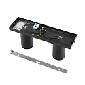Deko-Light ceiling luminaire CAN TILT SQUARE 30.5CM 2 flames, square, cardanic swivelling GU10 IP20, black